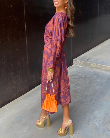 Alima - Robe Vintage à Col en V