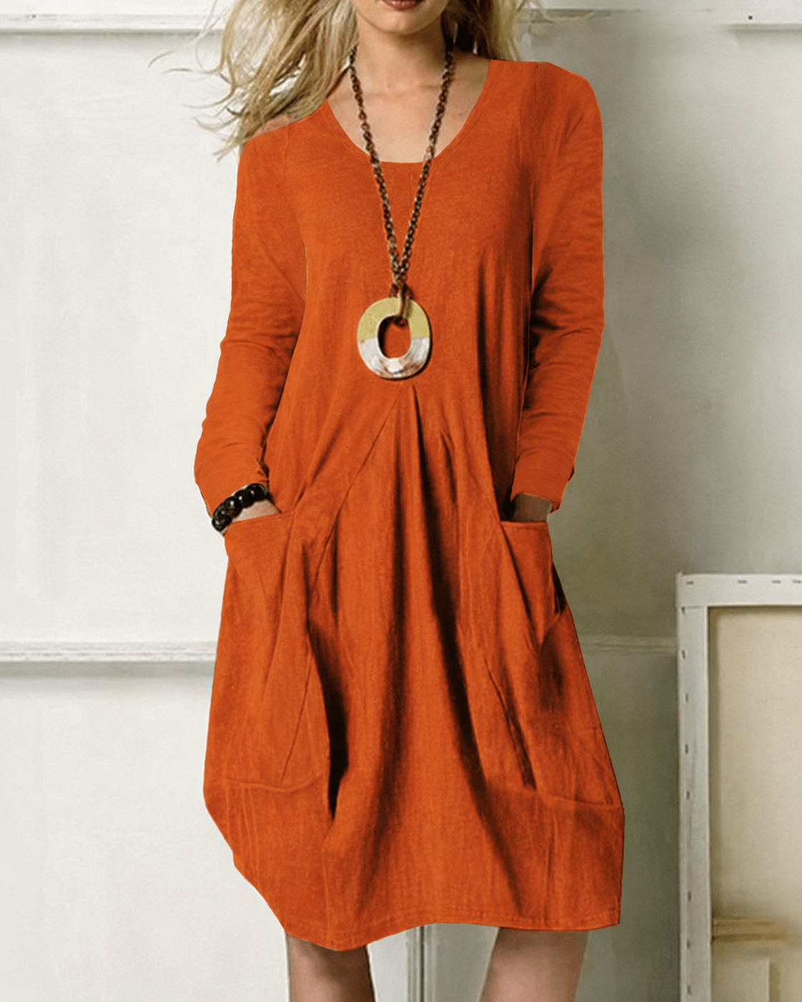 Eulalie - Robe Élégante à Grandes Poches
