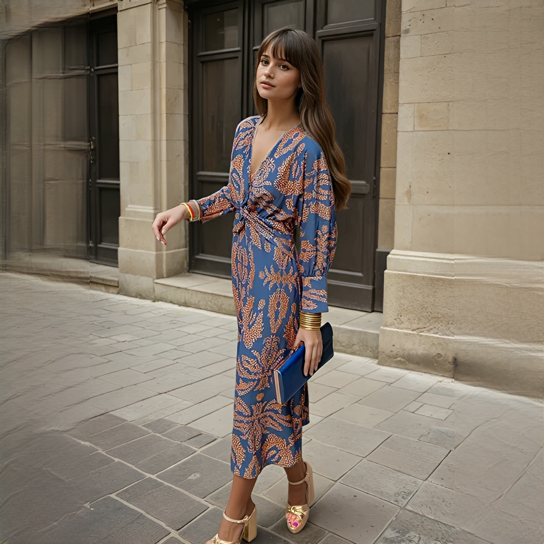 Gwynedd - Robe Chic à Col V
