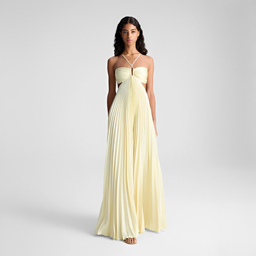 Sienna - Robe Longue Élégante Plissée
