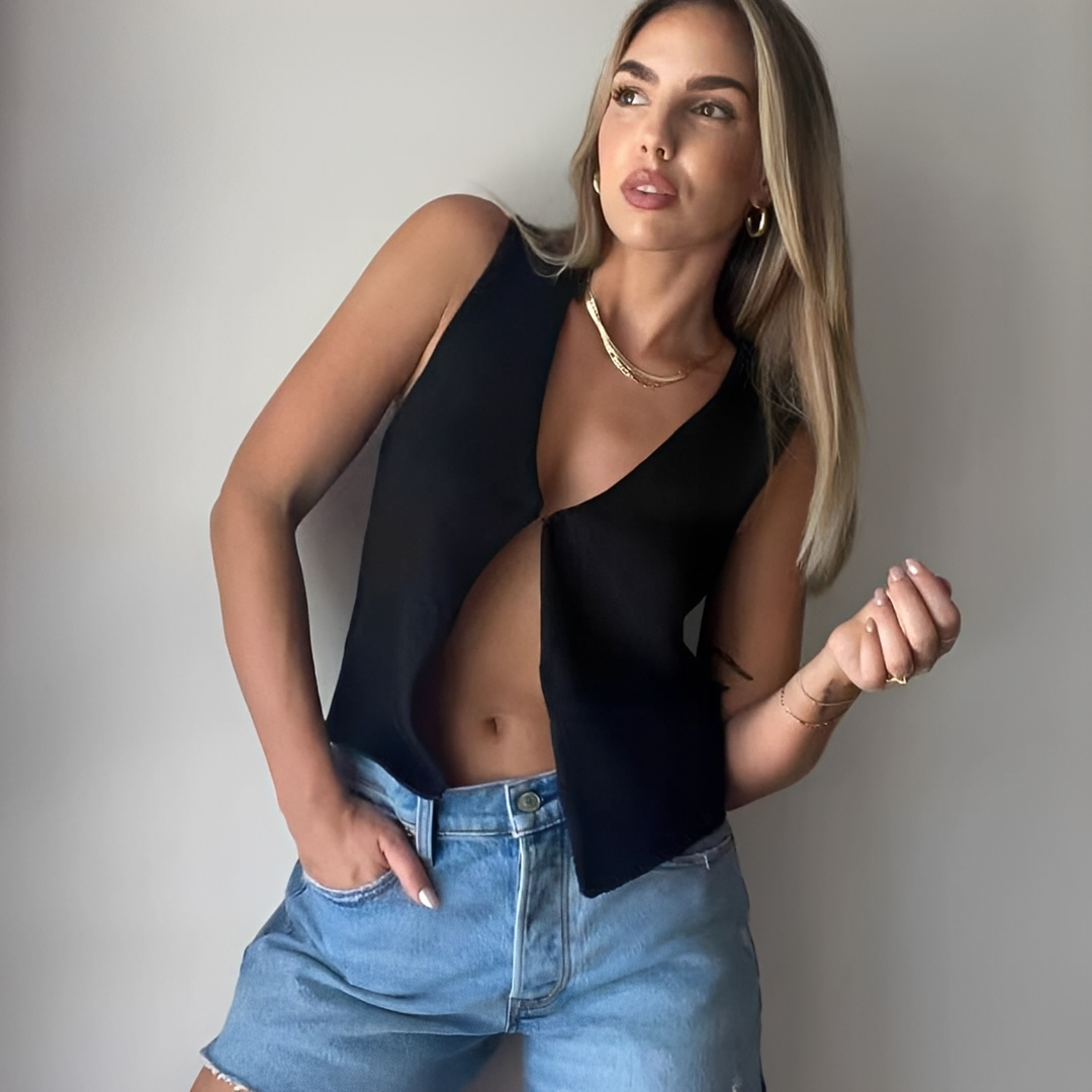 Ellaine - Gilet Élégant Sans Manches