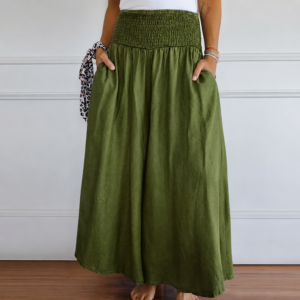 Laurine - Pantalon Décontracté à Taille Haute