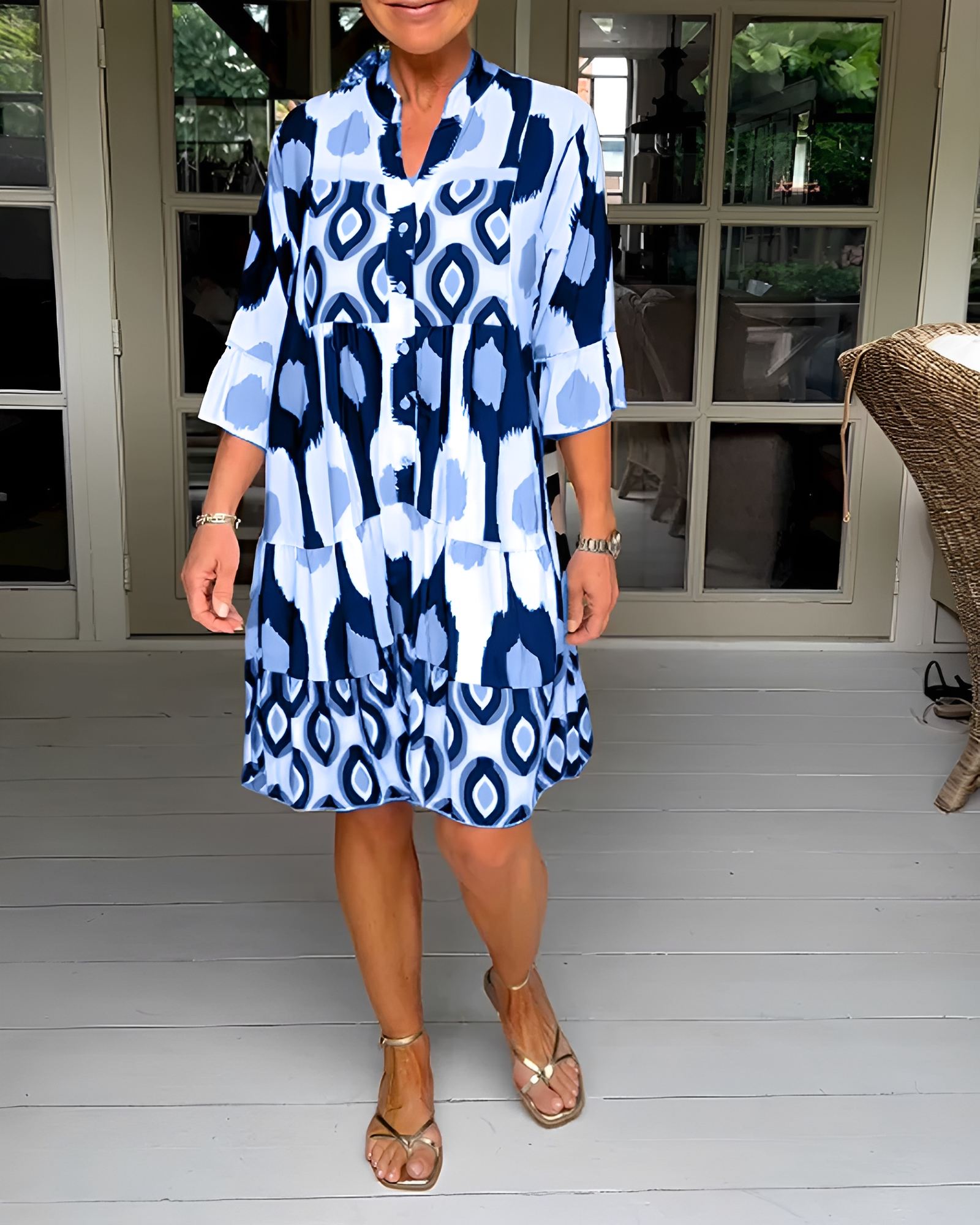 Faiza - Robe Mini Ample Stylée