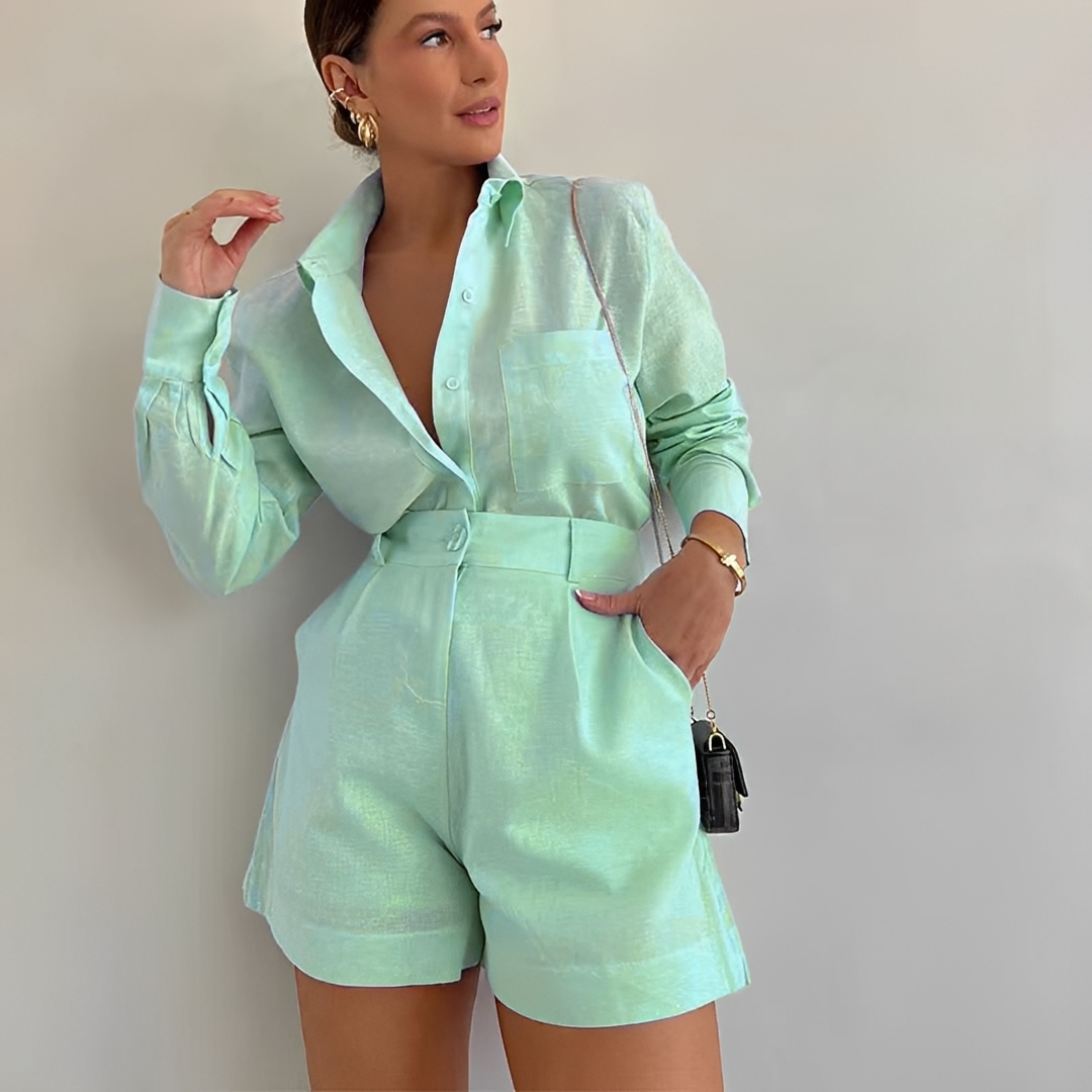 Yasin - Ensemble Short Ample à Manches Longues