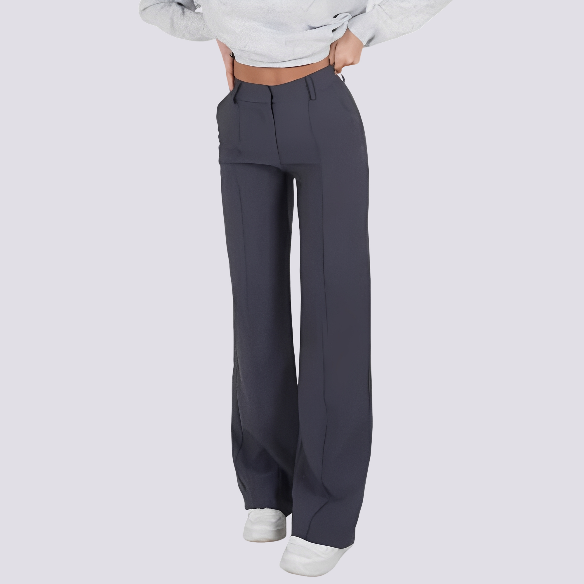 Herbie - Pantalon Taille Haute Décontracté