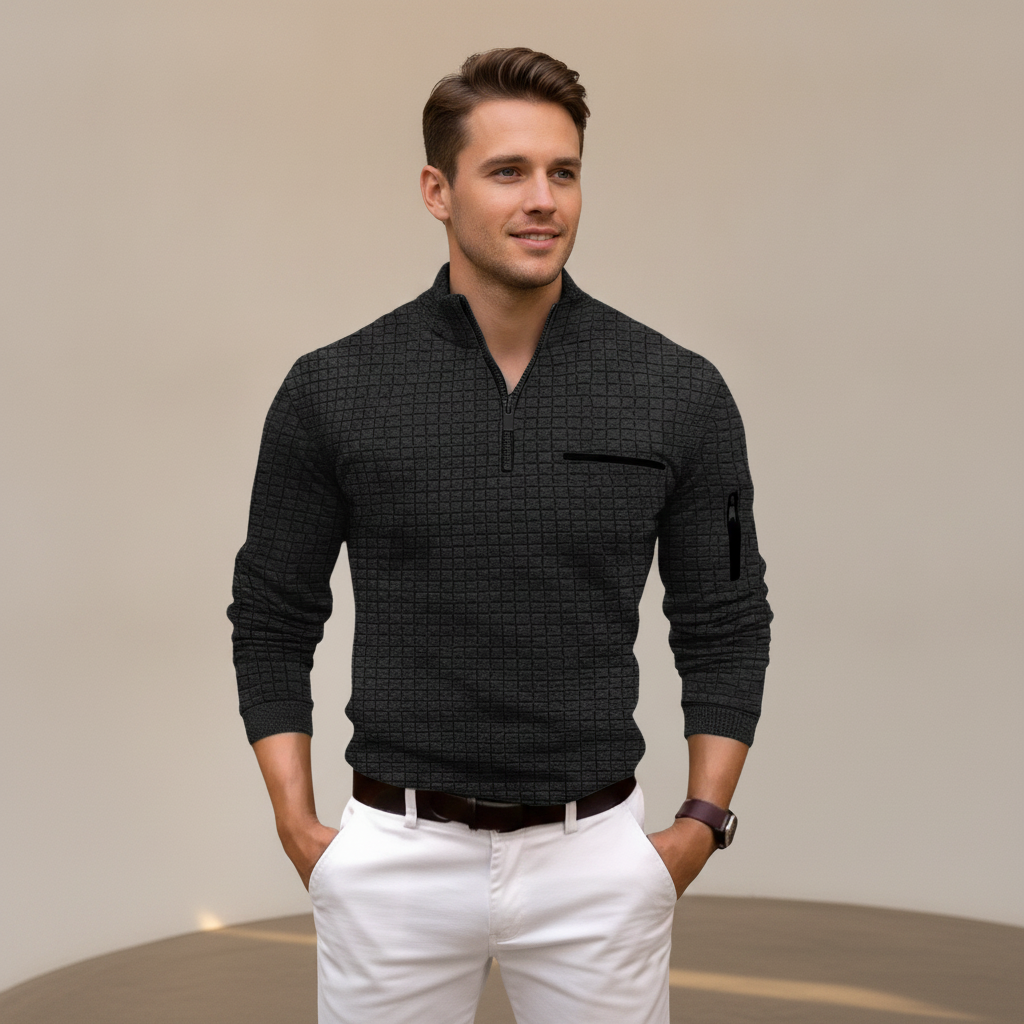 Andrey - Chemise élégante avec demi-fermeture éclair