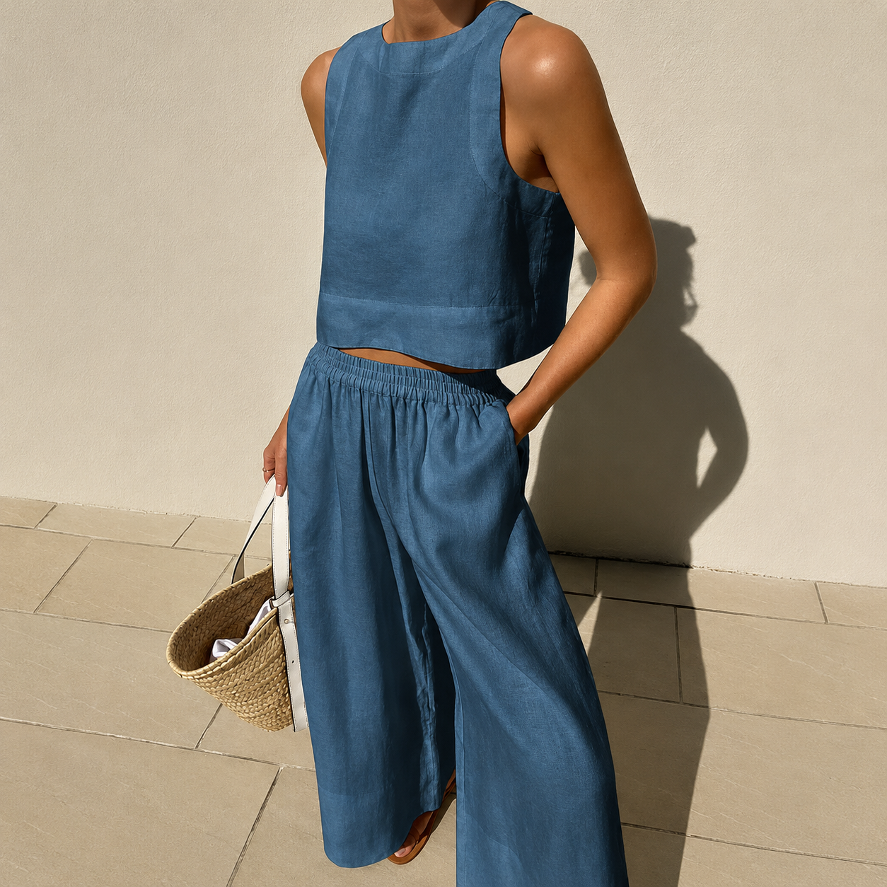 Thelma - Ensemble Pantalon Large Confort
