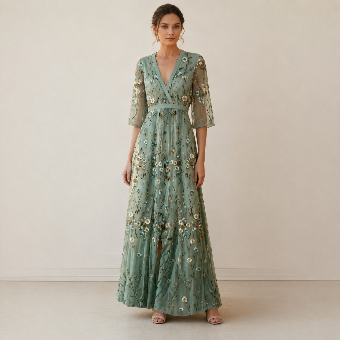 Florence - Robe Longue Élégante et Légère