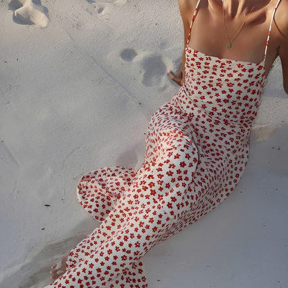 Emily - Robe longue légère à bretelles