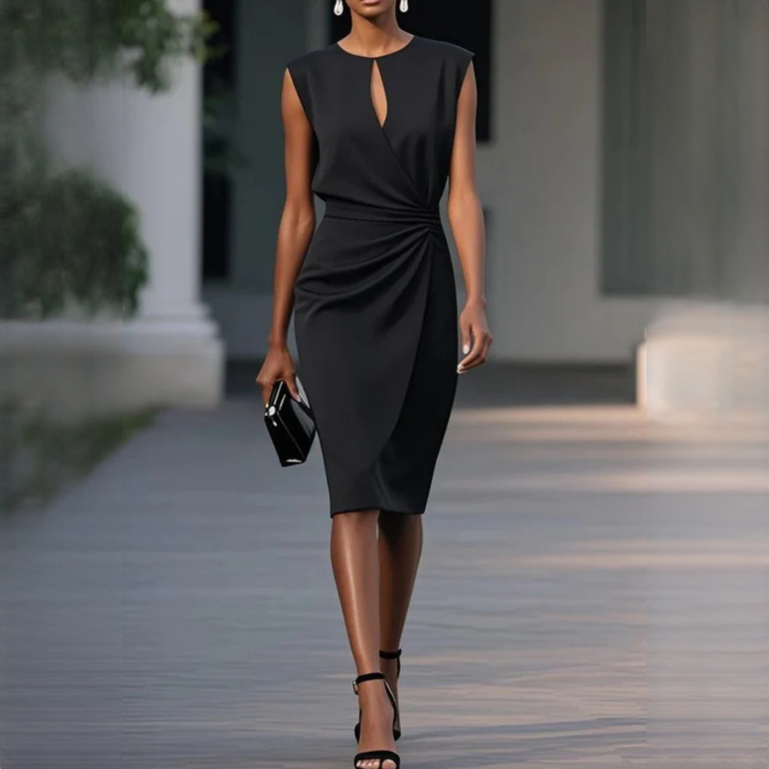 Mirabel - Robe Stylée Ajustée et Sans Manches