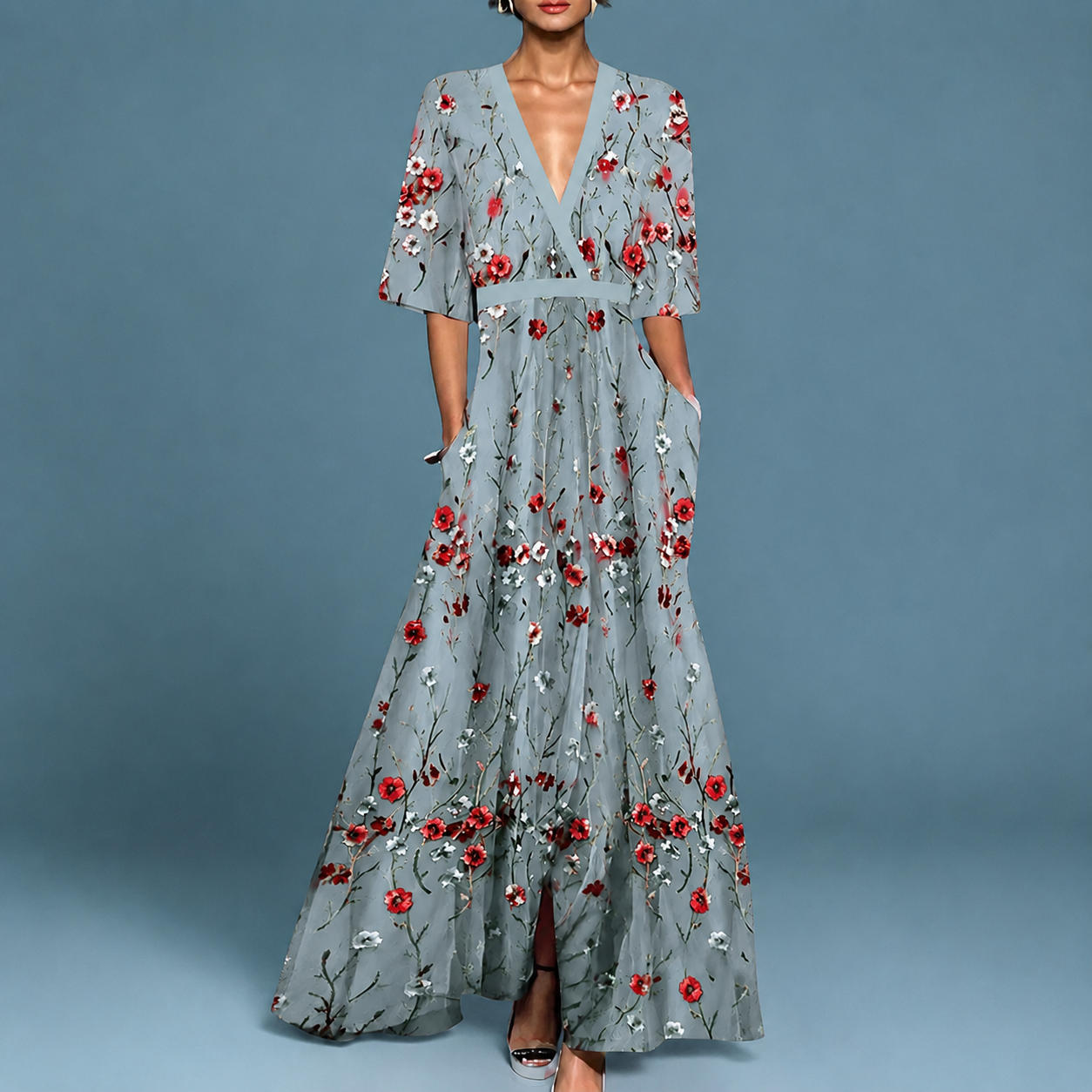 Laure - Robe Élégante Légère avec Encolure en V