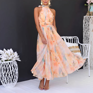 Velma - Robe Tendance Sans Manches avec Dos Ouvert
