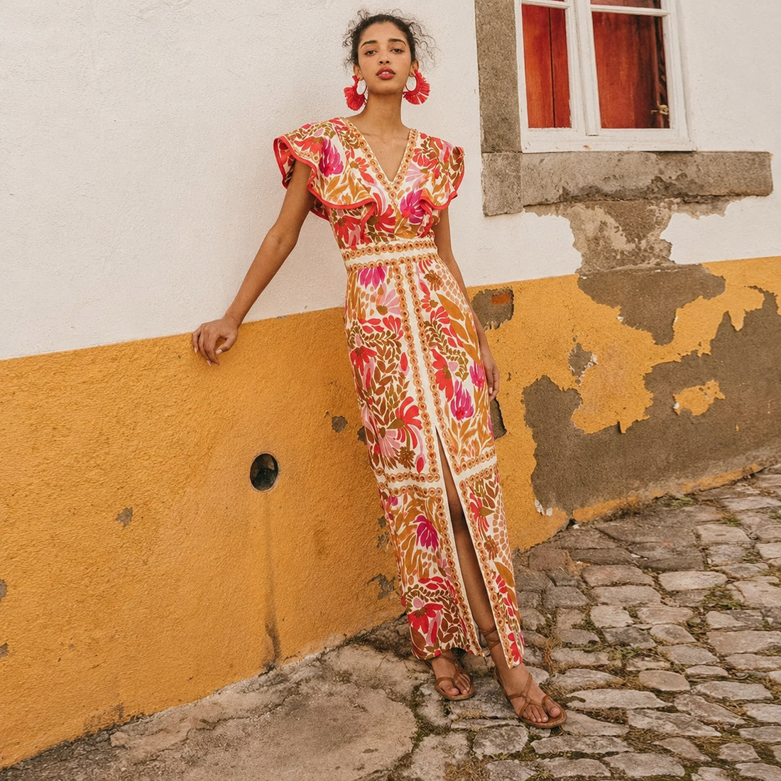 Rhian - Robe Chic Ajustée avec Dos Ouvert