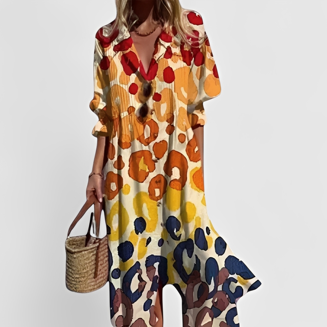 Millie - Robe midi florale stylée