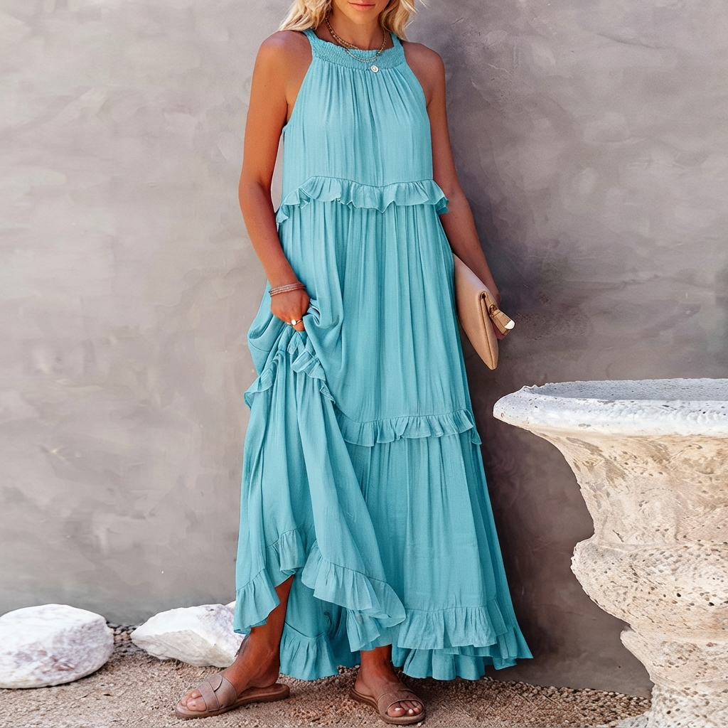 Vessa - Robe Maxi Chic à Étages