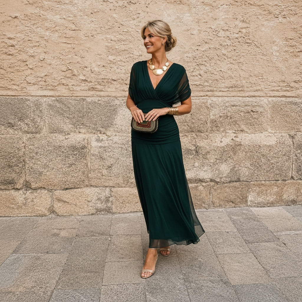 Devanta - Robe tendance à col en V