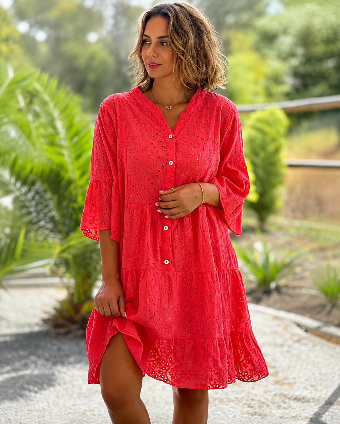 Melania - Blouse Élégante à Col en V