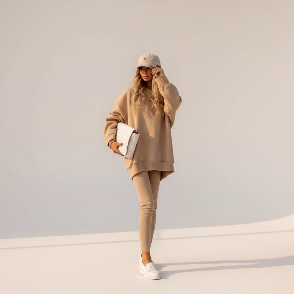 Jashanna - Ensemble à Pantalon Ample et Manches Longues