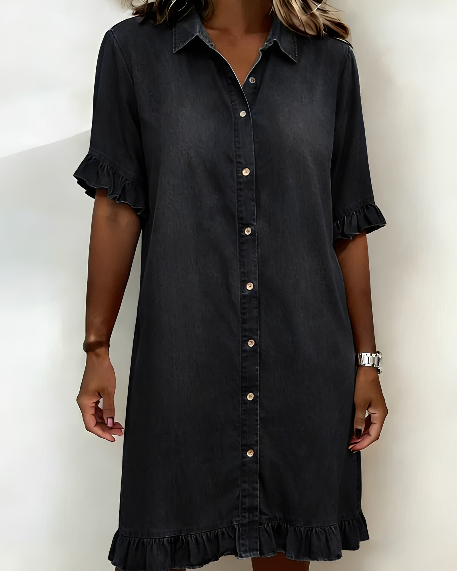 Priscilla - Robe Chic à Boutons