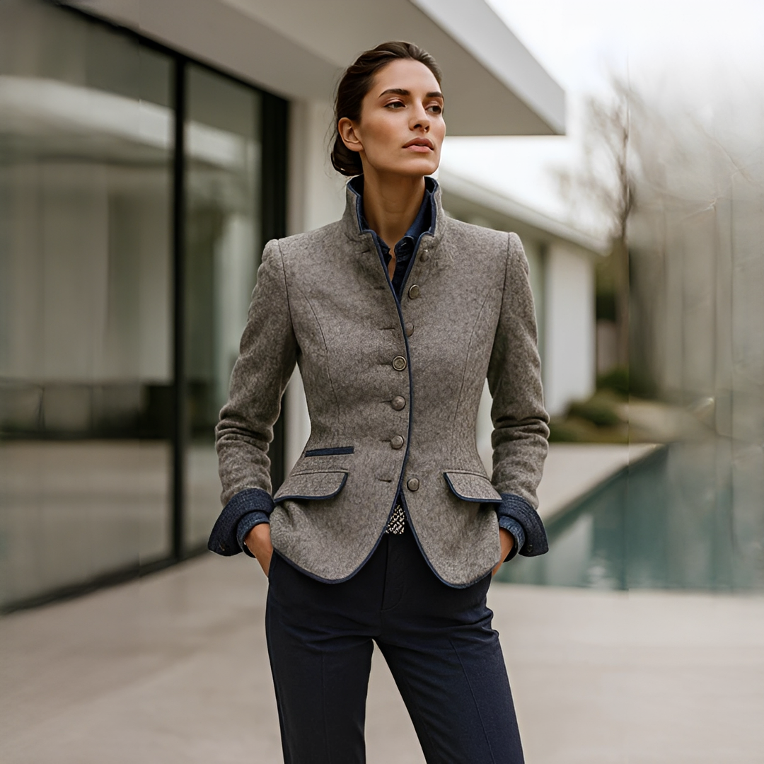 Valerie - Gilet Chic à Col Haut