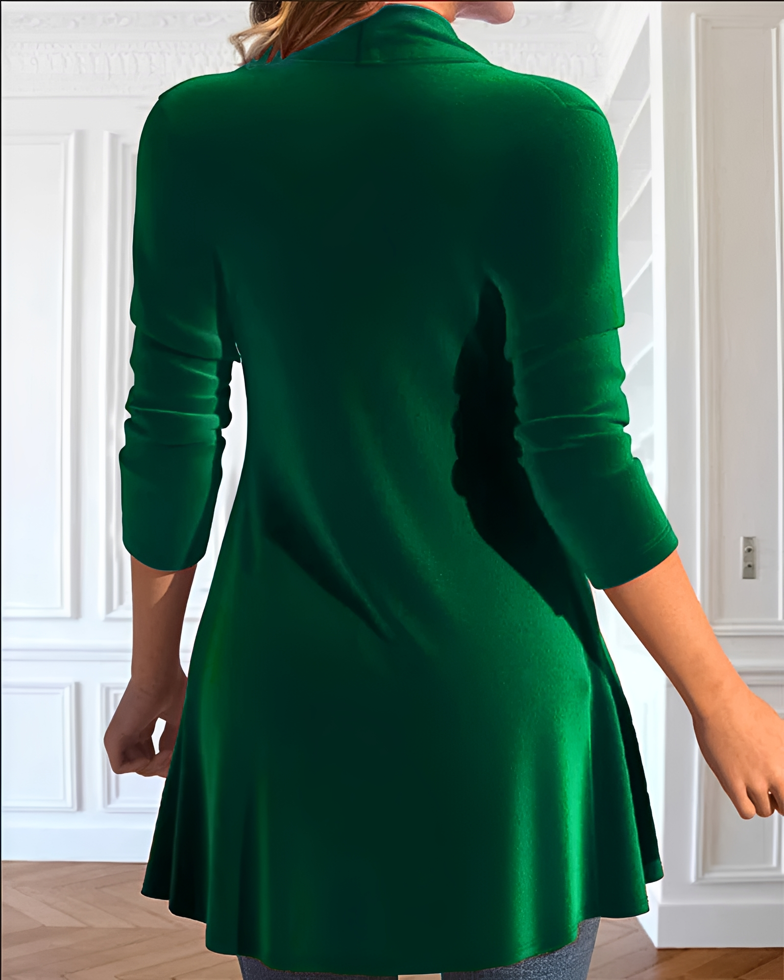 Samia - Blouse à Volants en Sequins Élégante