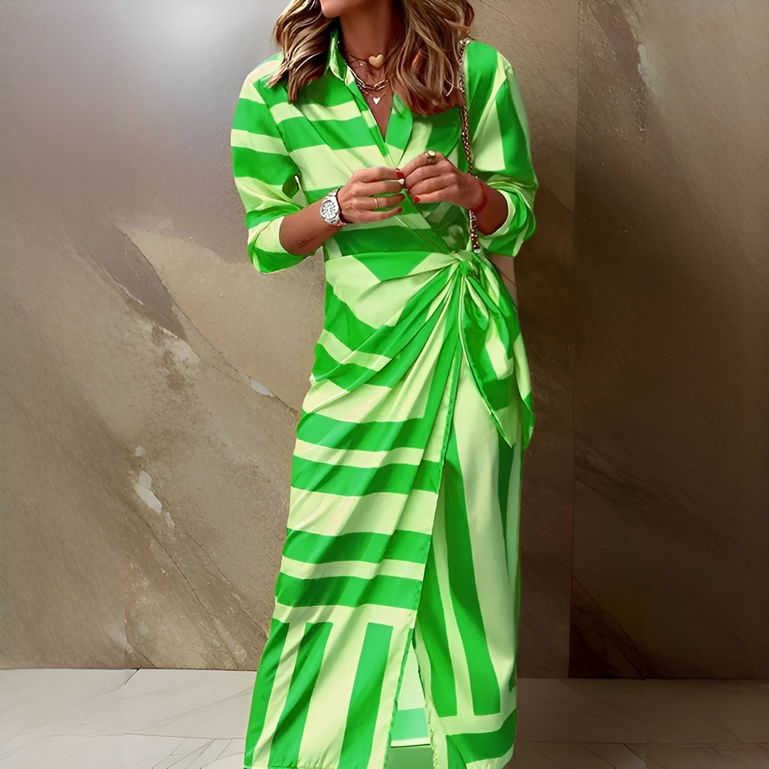 Emily - Robe Chic et Moderne à Rayures