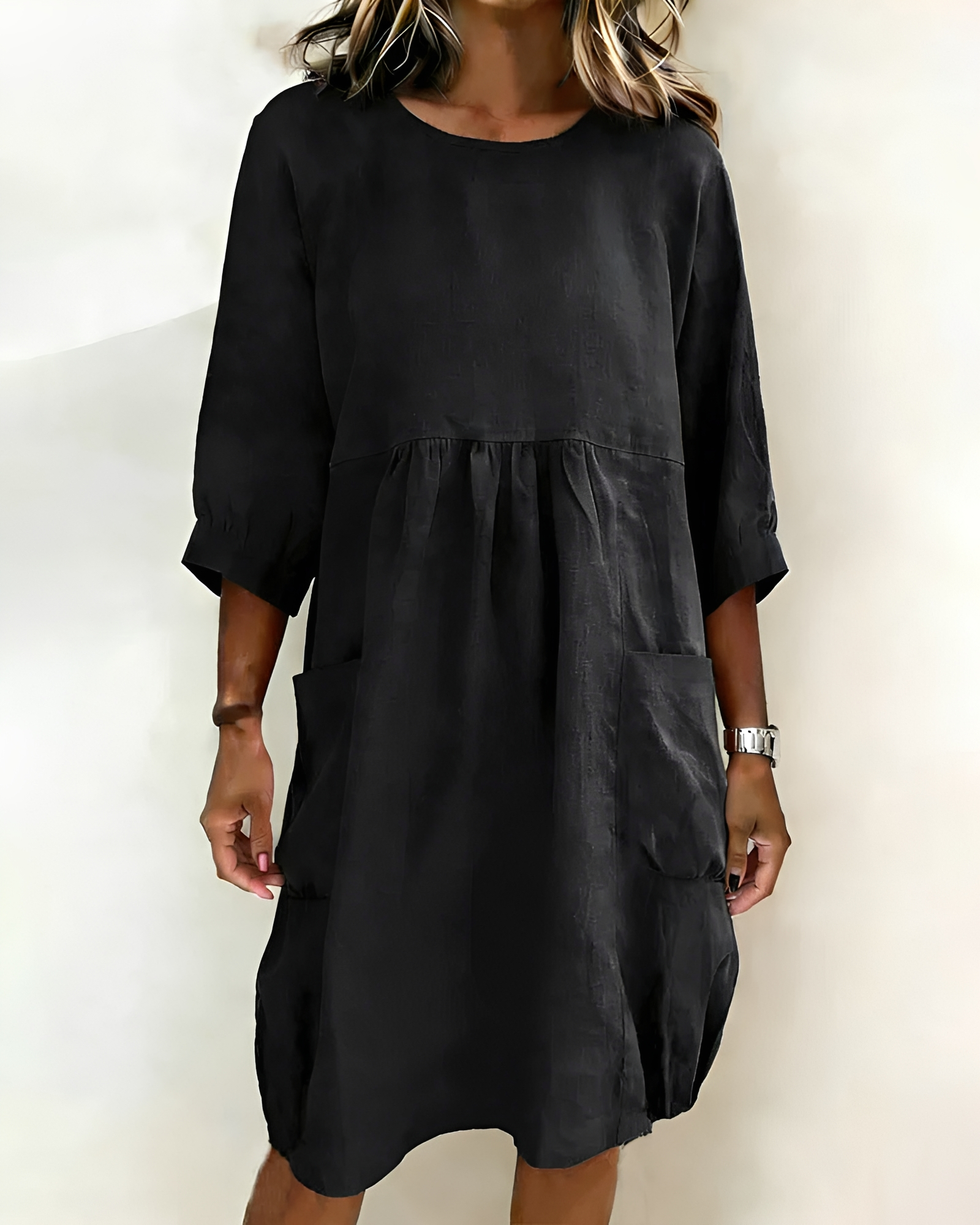 Shadia - Robe Midi Décontractée à Coupe Ample