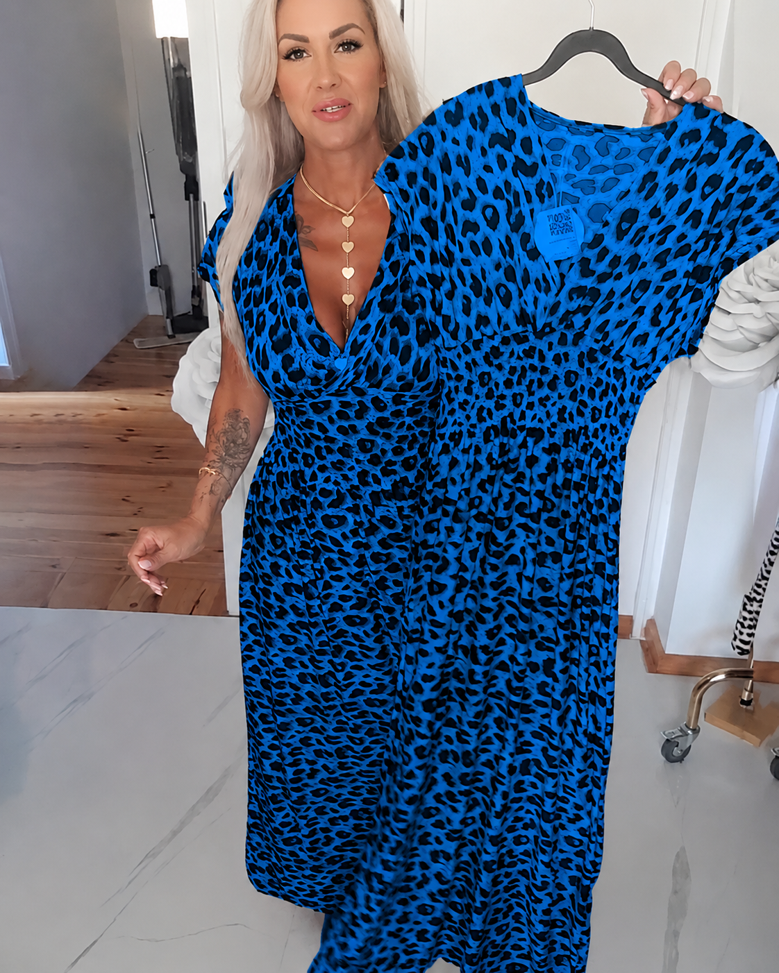 Dyshelle - Robe Bohème Élégante à Col V