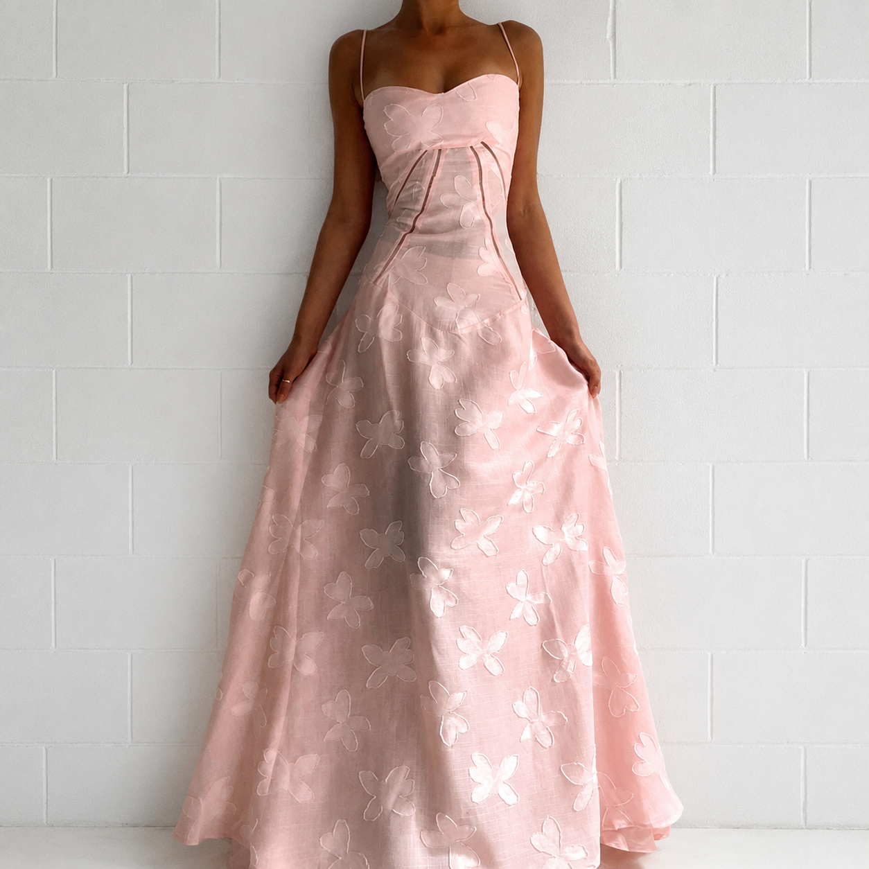 Sandra - Robe Maxi Élégante Cintrée