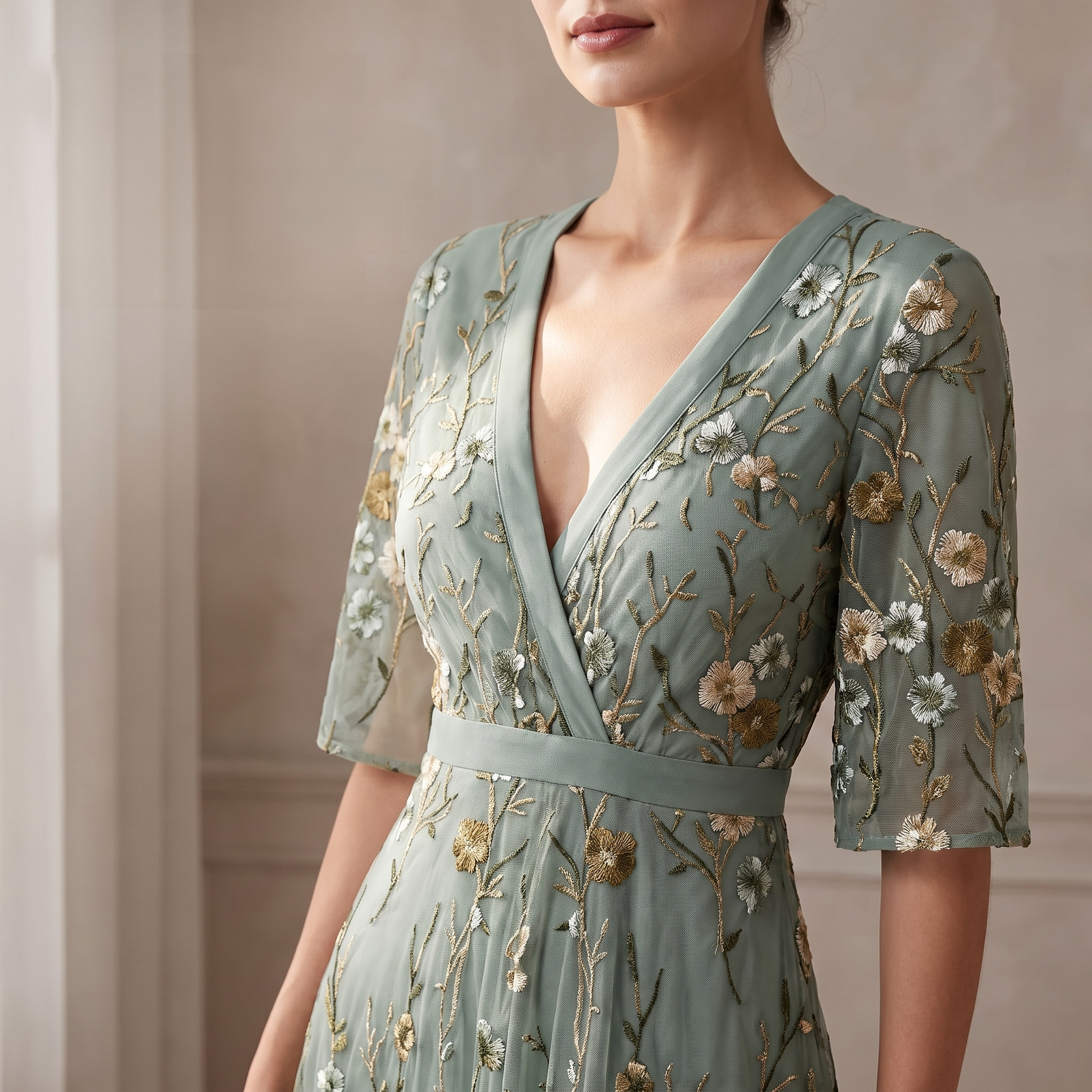Florence - Robe Longue Élégante et Légère