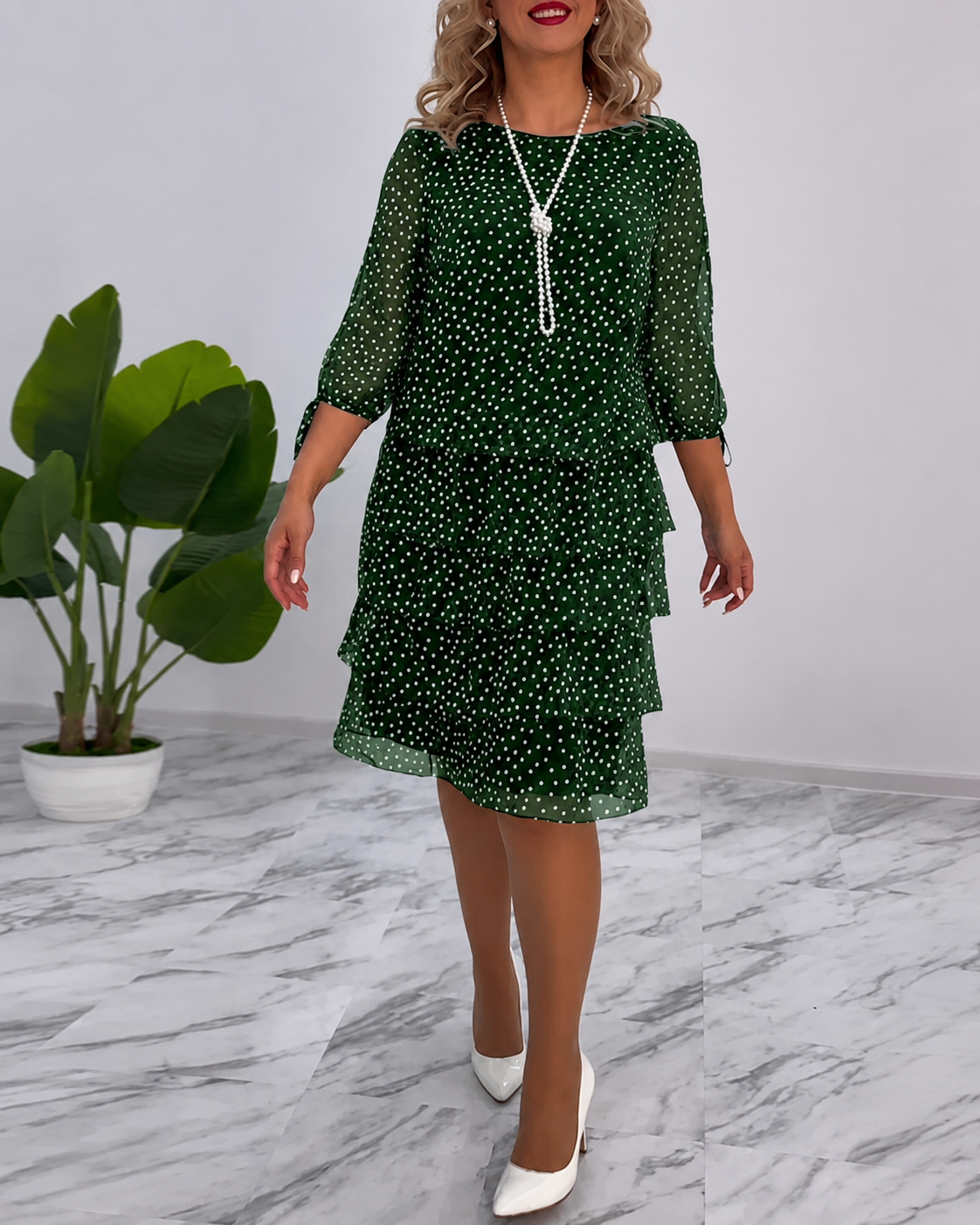 Bezia - Robe Midi Chic à Étages