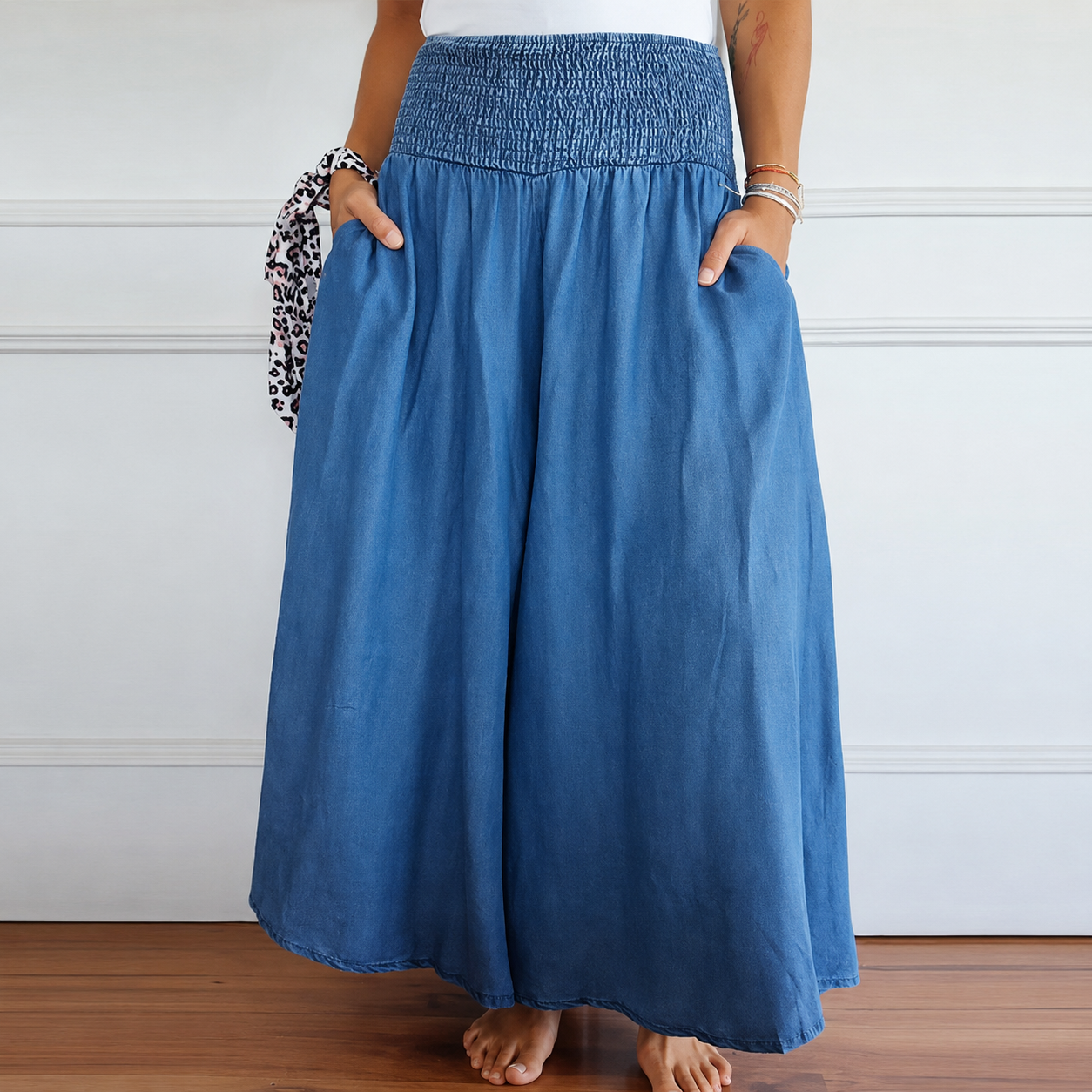 Laurine - Pantalon Décontracté à Taille Haute
