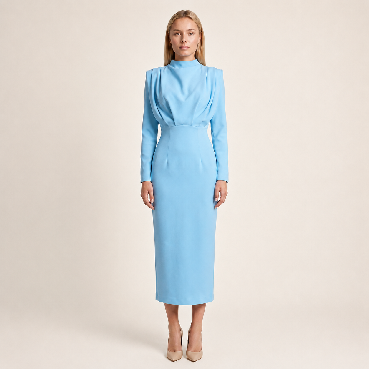 Darby - Robe Longue à Manches Longues Tendance