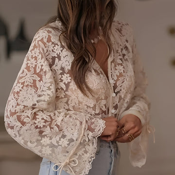 Alexia - Blouse Chic avec Motifs Floraux
