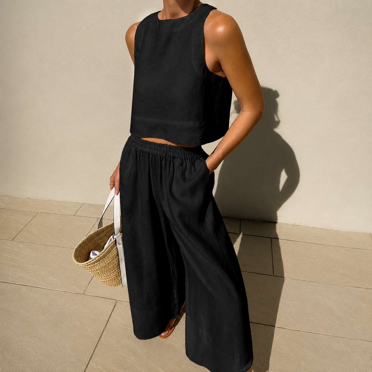 Thelma - Ensemble Pantalon Large Confort