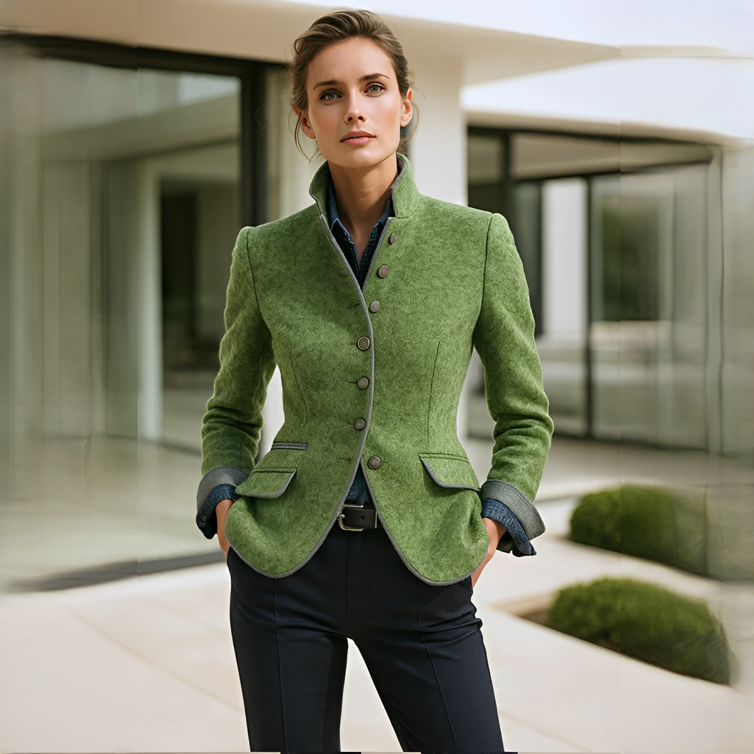 Valerie - Gilet Chic à Col Haut