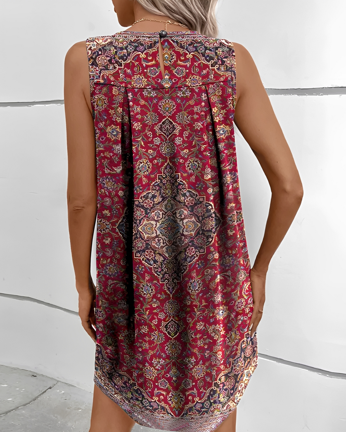 Caryl - Robe courte style bohème chic