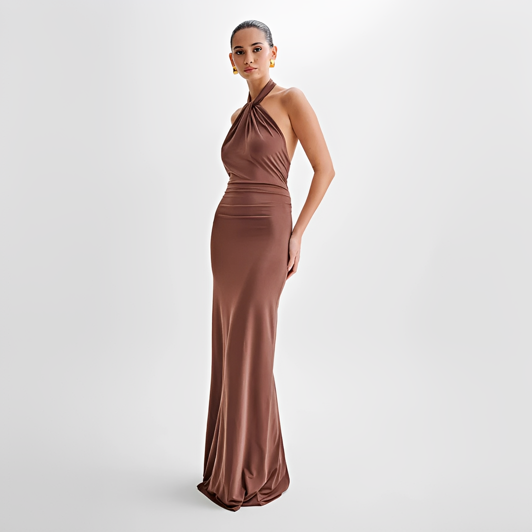 Jianna - Robe Maxi Élégante avec Dos Nu