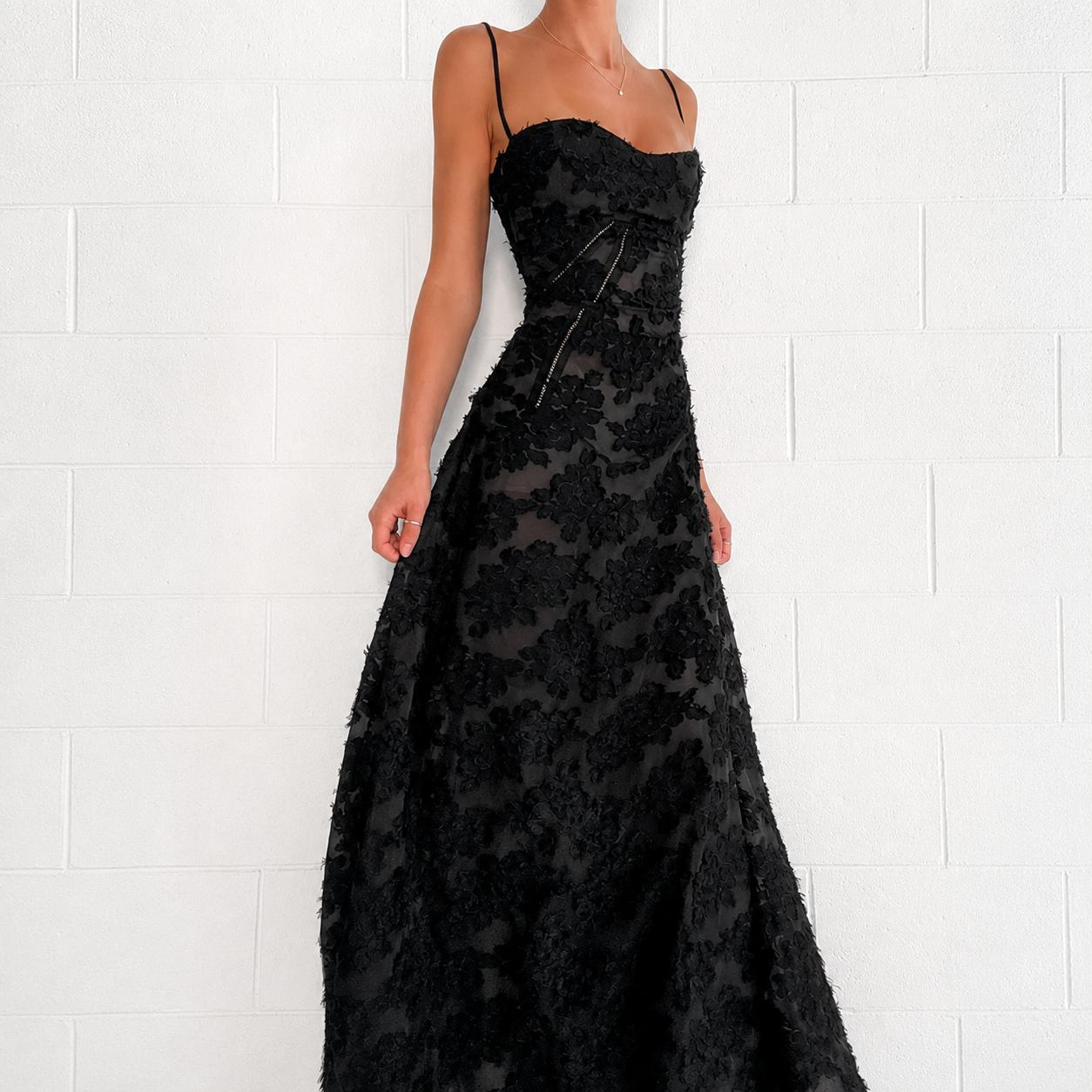 Sandra - Robe Maxi Élégante Cintrée