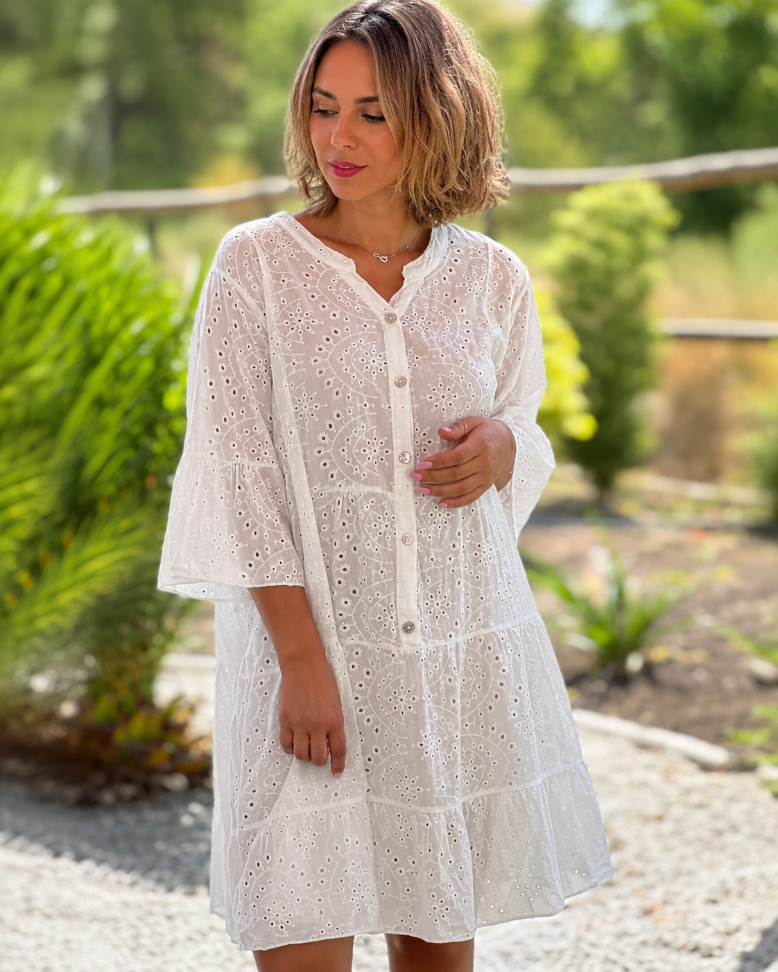 Melania - Blouse Élégante à Col en V