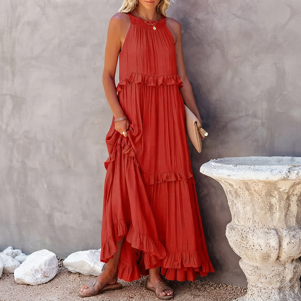 Vessa - Robe Maxi Chic à Étages
