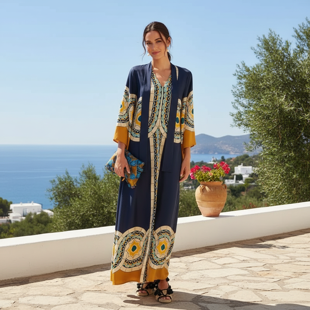 Kymbrea - Robe Maxi Évasée et Élégante