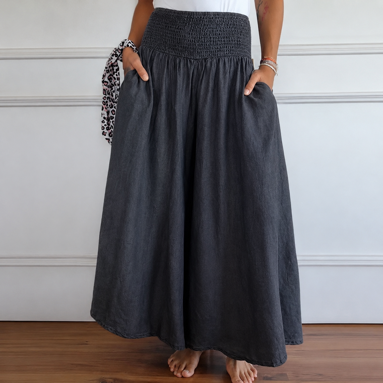 Laurine - Pantalon Décontracté à Taille Haute
