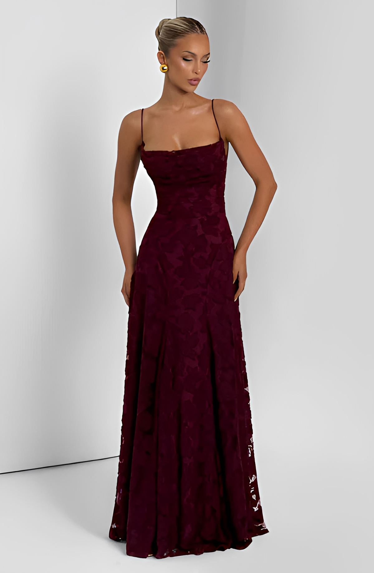 Francisa - Robe Maxi Élégante et Raffinée