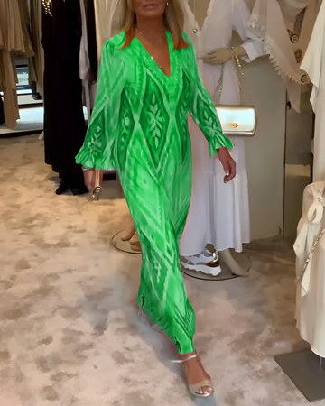 Glynnis - Jolie robe maxi à manches longues