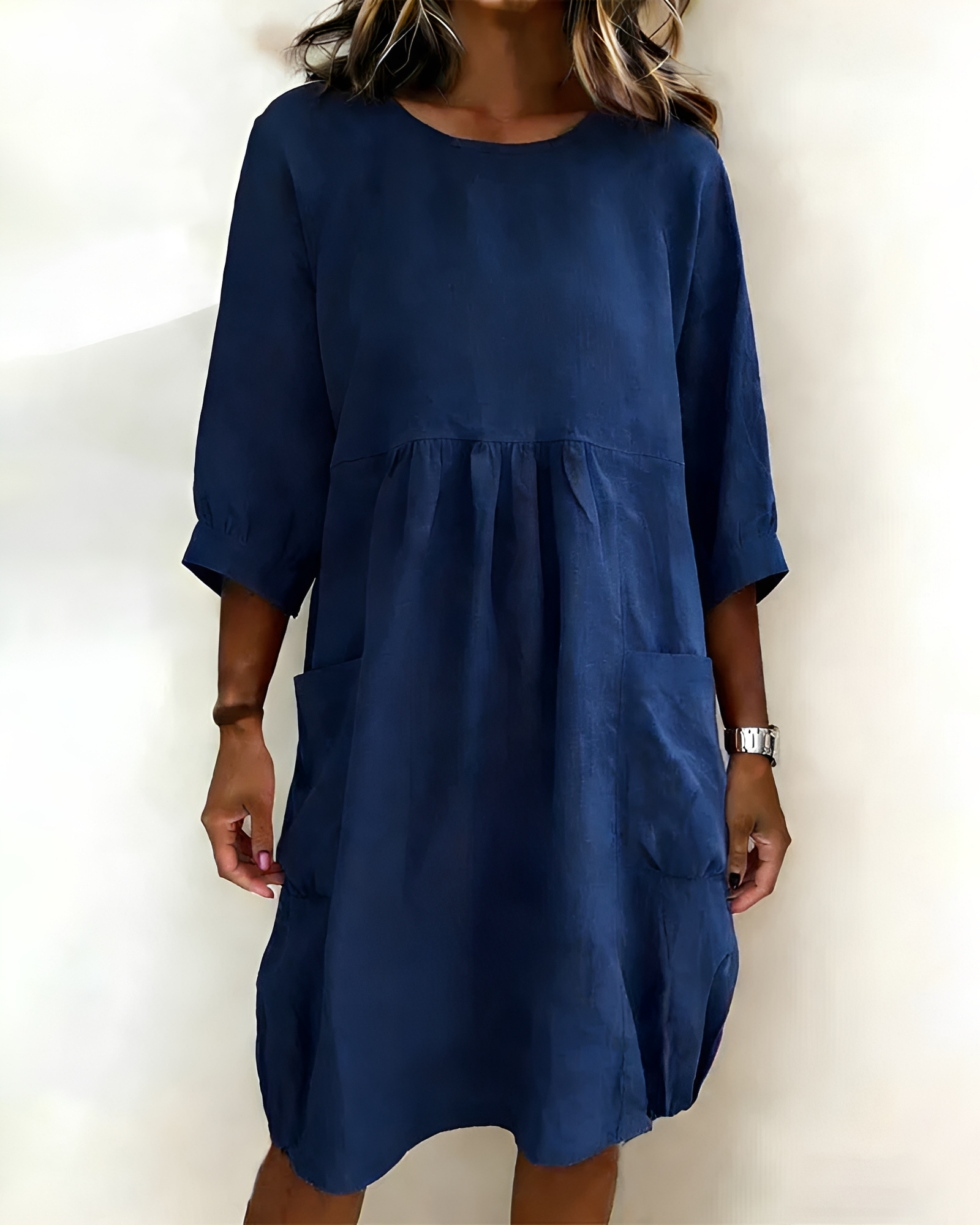 Shadia - Robe Midi Décontractée à Coupe Ample