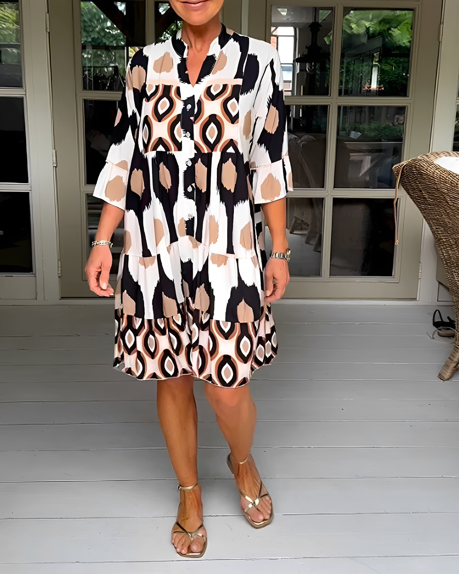Faiza - Robe Mini Ample Stylée