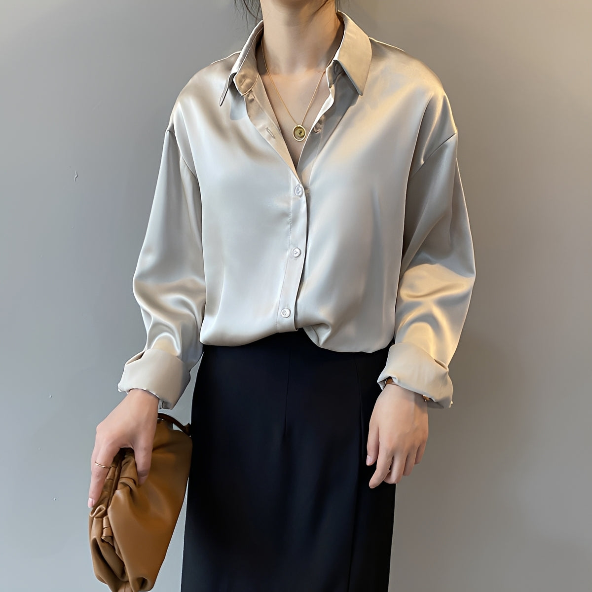 Christine - Blouse élégante à manches longues