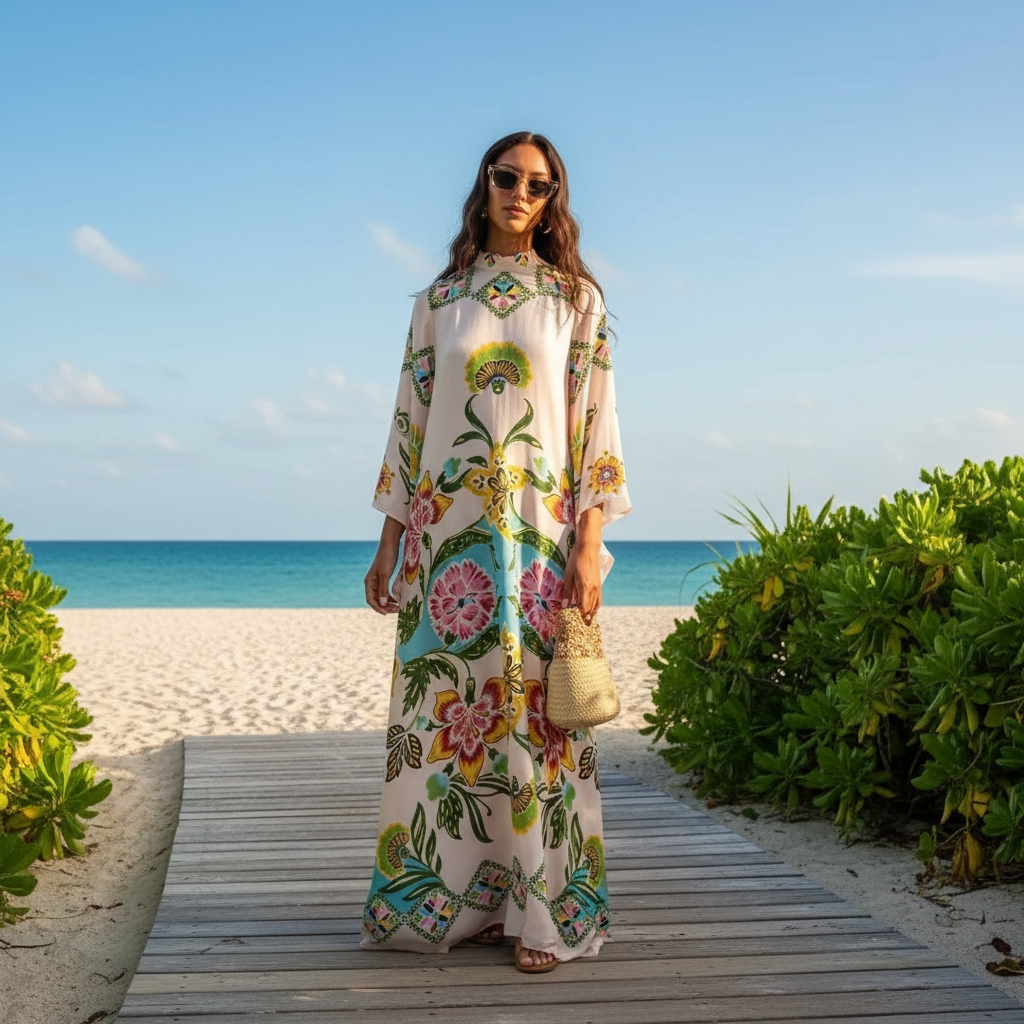 Kymbrea - Robe Maxi Évasée et Élégante