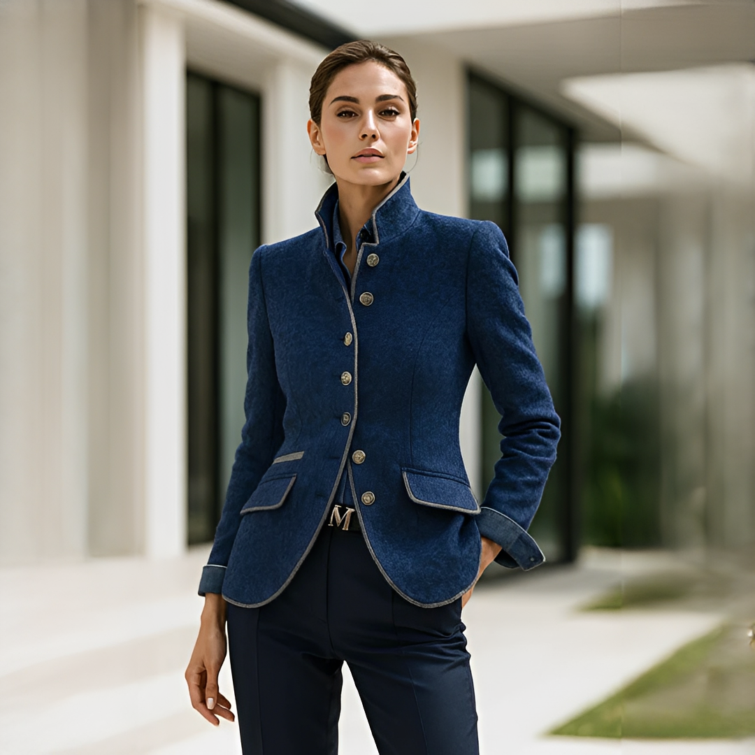 Valerie - Gilet Chic à Col Haut